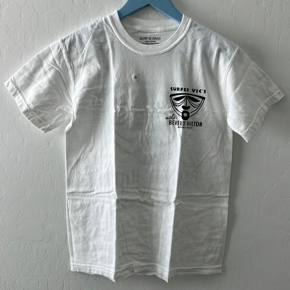 Surf Is Dead - White Shirt Size Small
